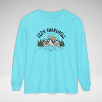 SCDS Awareness “Different Balance, Same Adventure” Comfort Colors Unisex Garment-dyed Long Sleeve T-Shirt