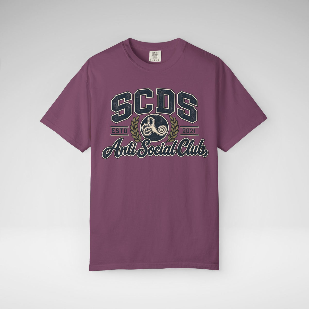 Personalizable SCDS Anti Social ClubComfort Colors Unisex Garment-Dyed T-shirt