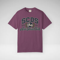 Personalizable SCDS Anti Social ClubComfort Colors Unisex Garment-Dyed T-shirt