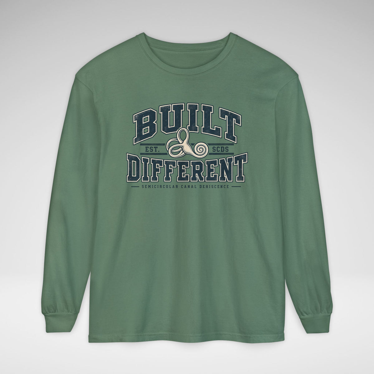 Built Different SCDS Awareness Comfort Colors Unisex Garment-dyed Long Sleeve T-Shirt
