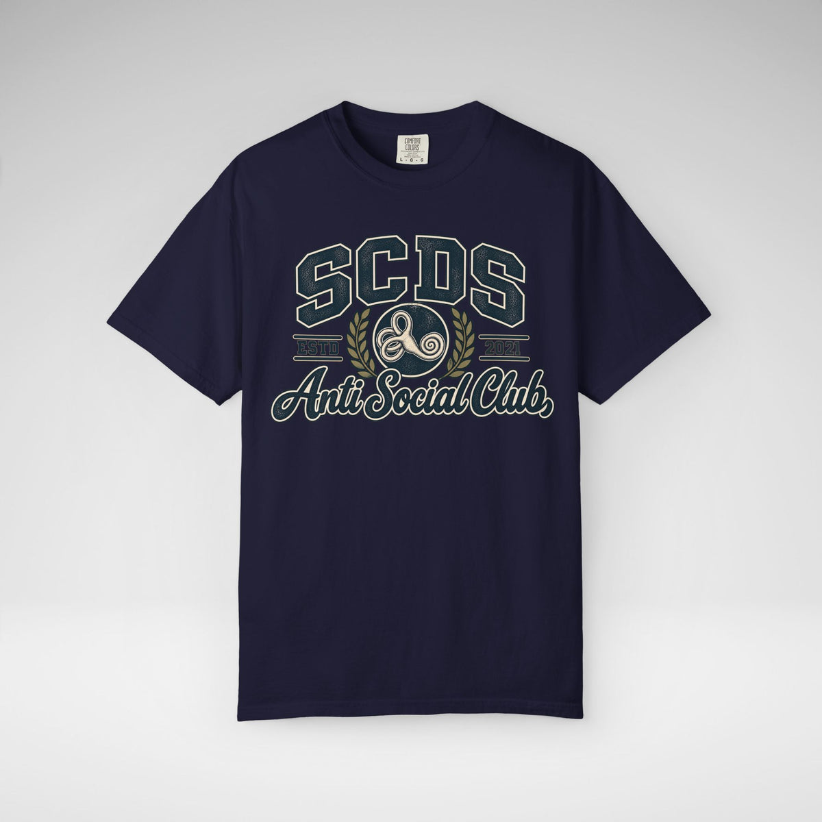 Personalizable SCDS Anti Social ClubComfort Colors Unisex Garment-Dyed T-shirt