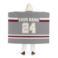 Custom Team Blanket Hooded Sherpa Fleece Blanket – Cozy Oversized Hooded Throw