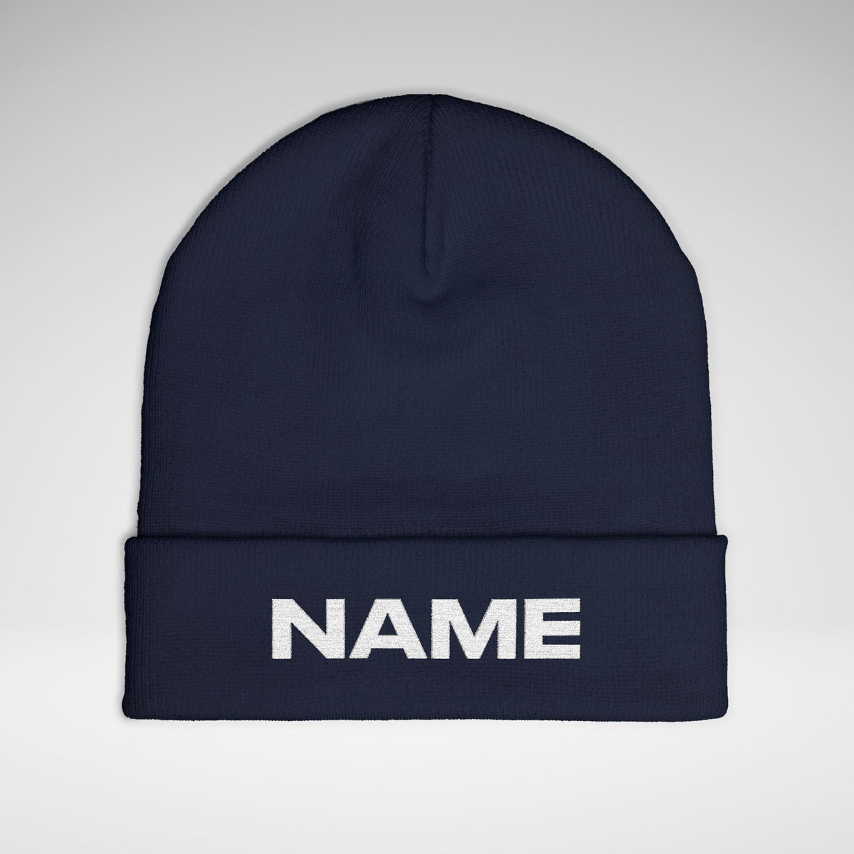 Team Knit Beanie – Custom Text Winter Hat