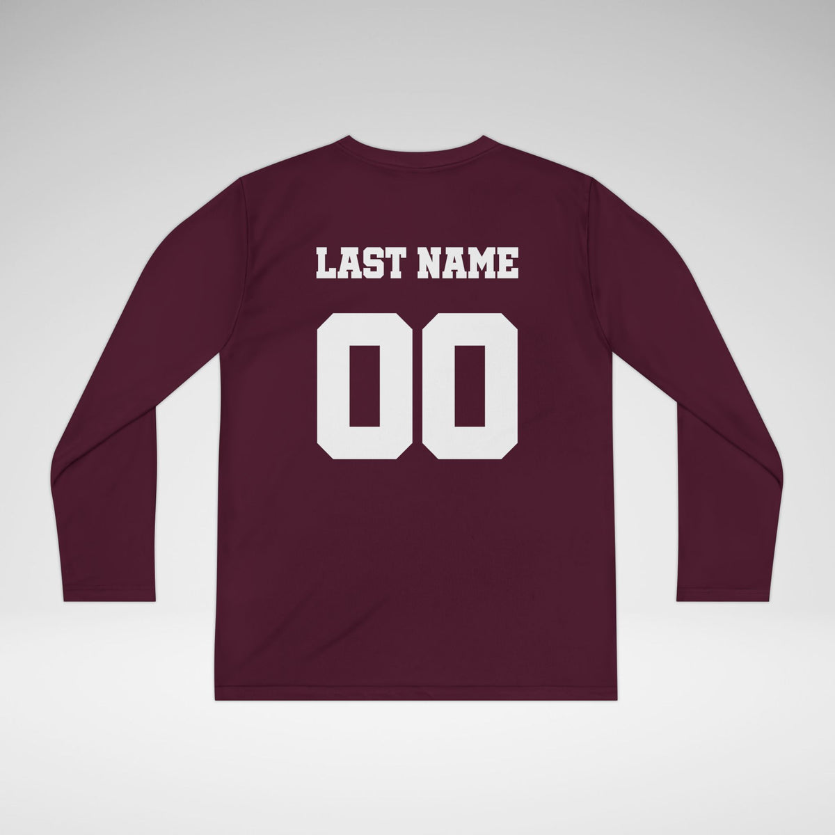 Custom Youth Team Long Sleeve Performance Shirt