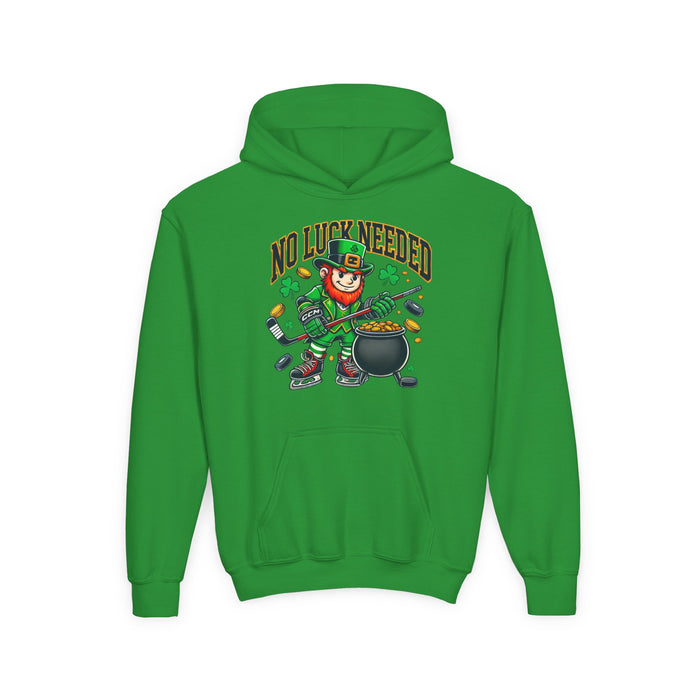 No Luck Needed  Youth Hoodie - St. Patrick's Day