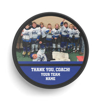 Custom Team Photo Hockey Puck