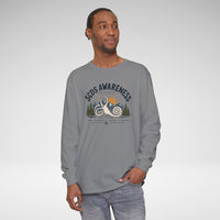 SCDS Awareness “Different Balance, Same Adventure” Comfort Colors Unisex Garment-dyed Long Sleeve T-Shirt