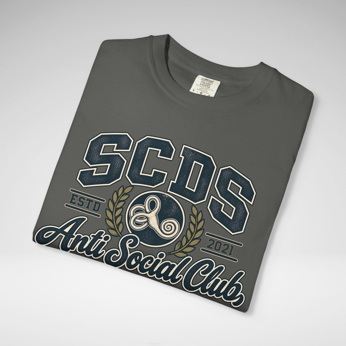 Personalizable SCDS Anti Social ClubComfort Colors Unisex Garment-Dyed T-shirt