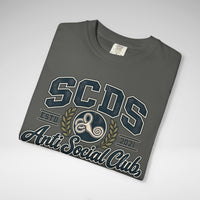 Personalizable SCDS Anti Social ClubComfort Colors Unisex Garment-Dyed T-shirt