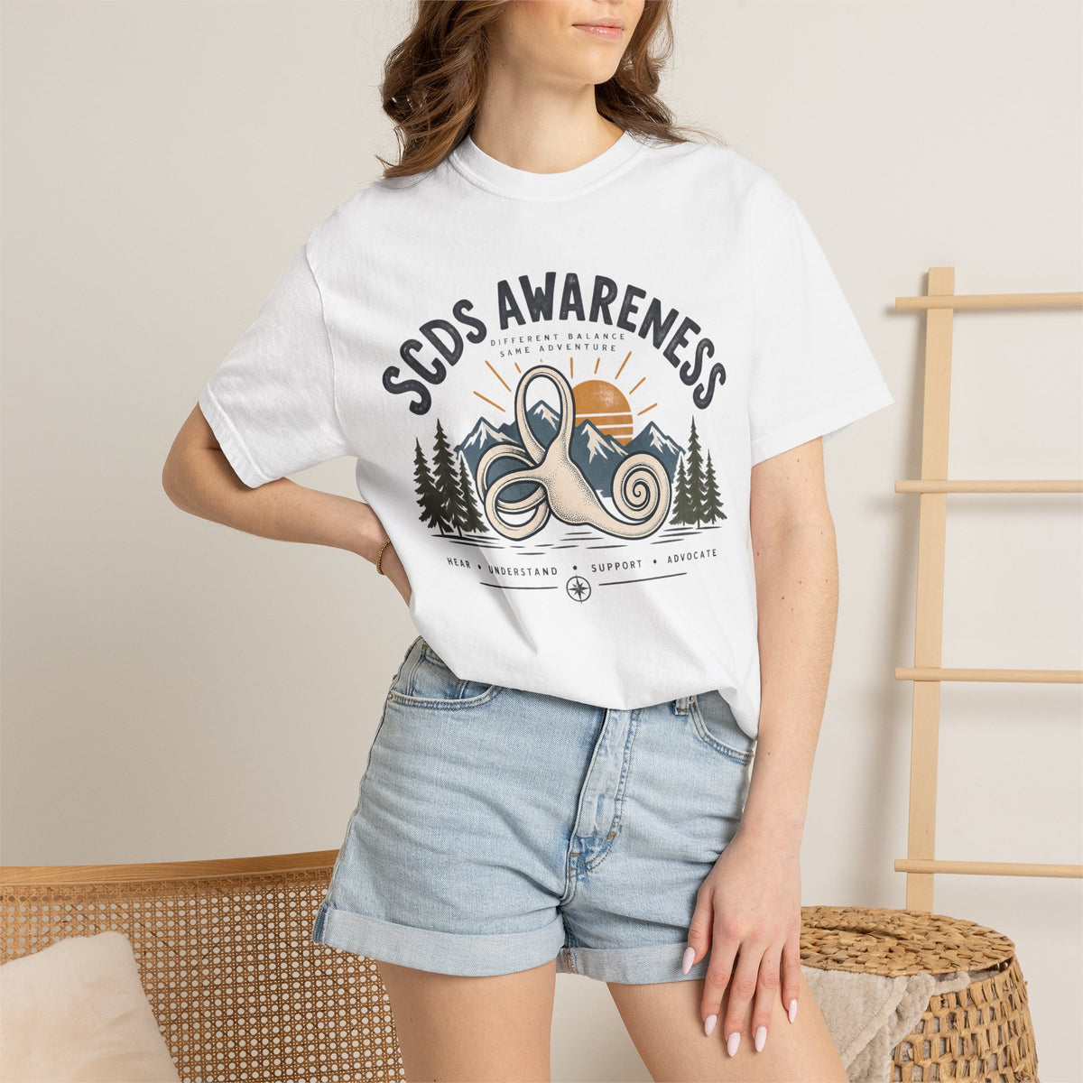 SCDS Awareness “Different Balance, Same Adventure” Comfort Colors Unisex Garment-Dyed T-shirt