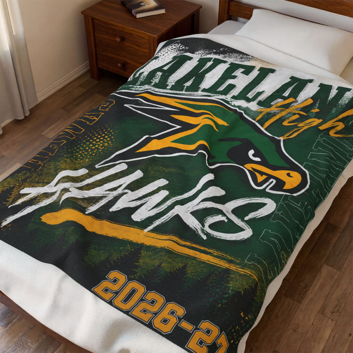Lakeland High 2026–27 Spirit Blanket | Retro Stadium Edition