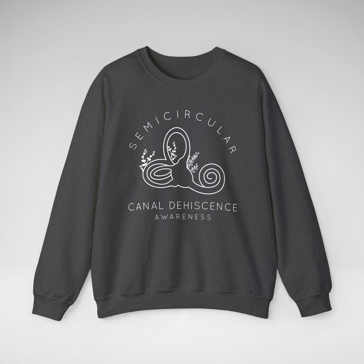 Semicircular Canal Dehiscence Awareness Gildan Unisex Heavy Blend™ Crewneck Sweatshirt