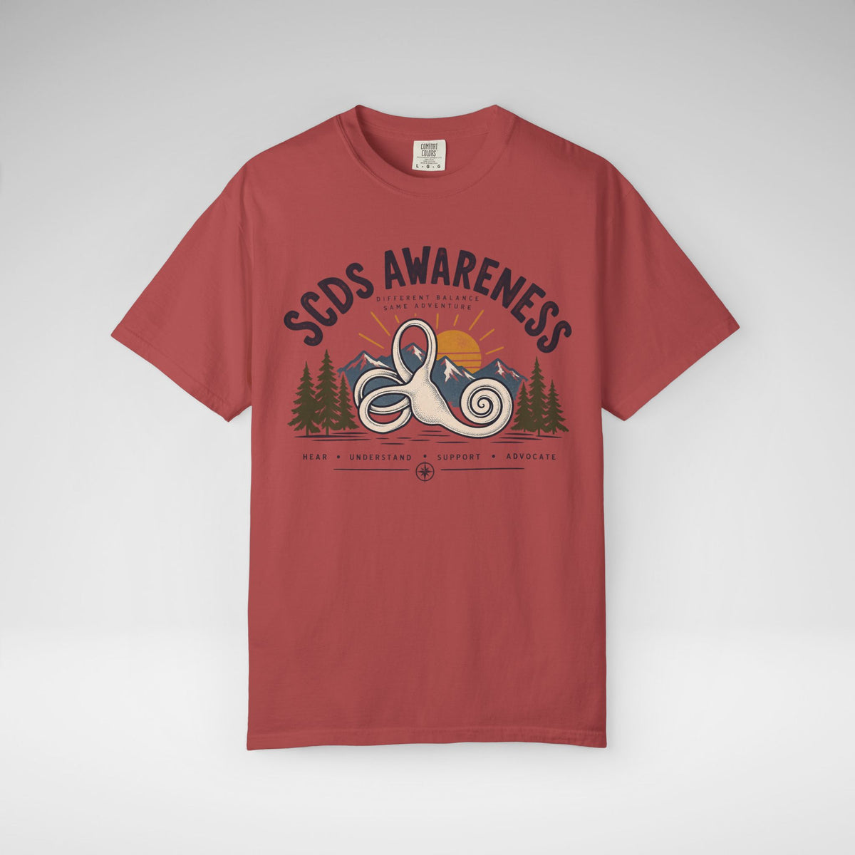 SCDS Awareness “Different Balance, Same Adventure” Comfort Colors Unisex Garment-Dyed T-shirt