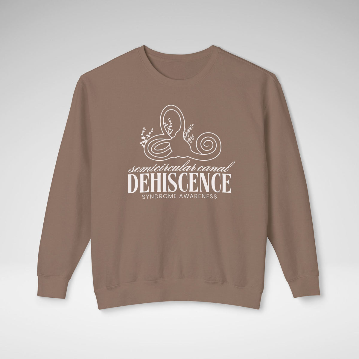Semicircular Canal Dehiscence Syndrome Awareness Unisex Lightweight Comfort Colors Crewneck Sweatshirt