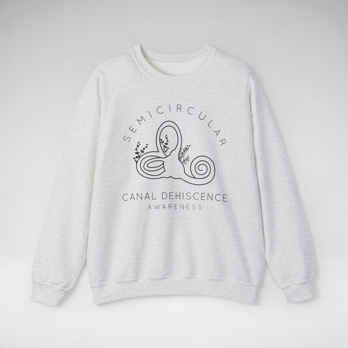Semicircular Canal Dehiscence Awareness Gildan Unisex Heavy Blend™ Crewneck Sweatshirt