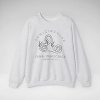 Semicircular Canal Dehiscence Awareness Gildan Unisex Heavy Blend™ Crewneck Sweatshirt