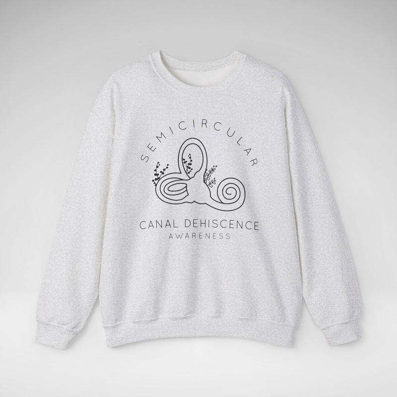 Semicircular Canal Dehiscence Awareness Gildan Unisex Heavy Blend™ Crewneck Sweatshirt