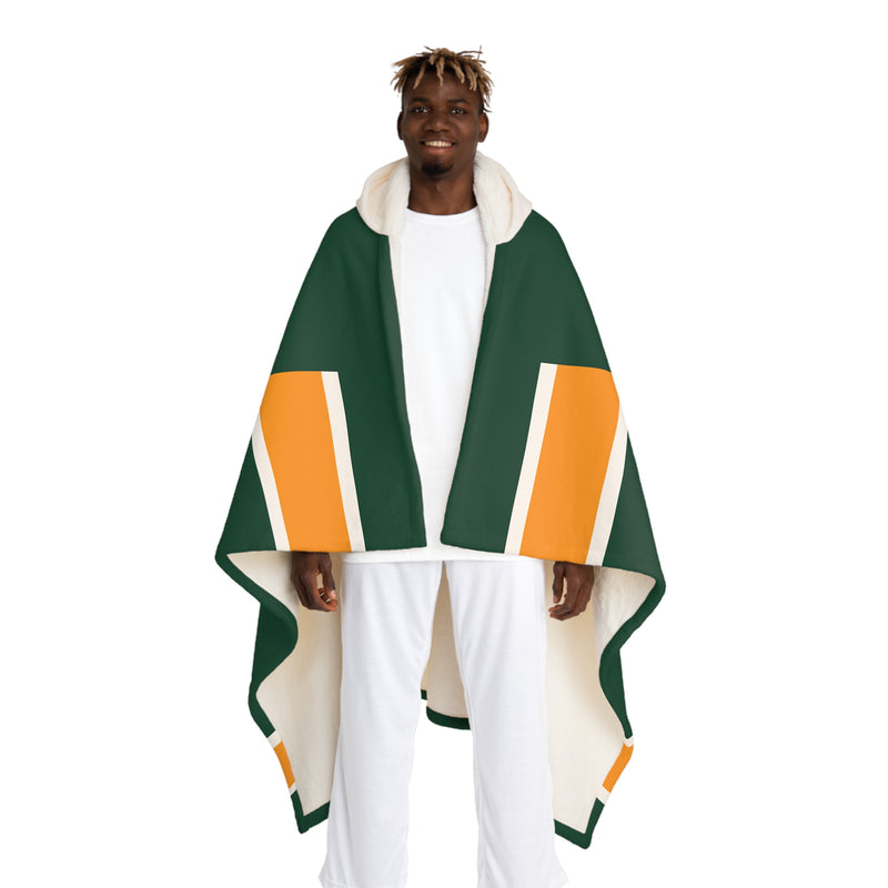 Custom Team Blanket Hooded Sherpa Fleece Blanket – Cozy Oversized Hooded Throw