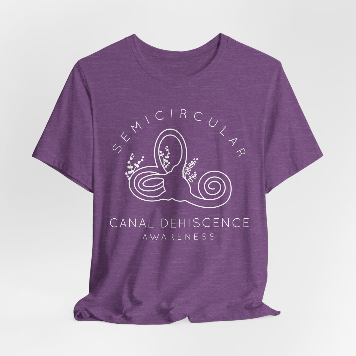 Semicircular Canal Dehiscence Awareness Awareness Bella Canvas Unisex Jersey Short Sleeve Tee