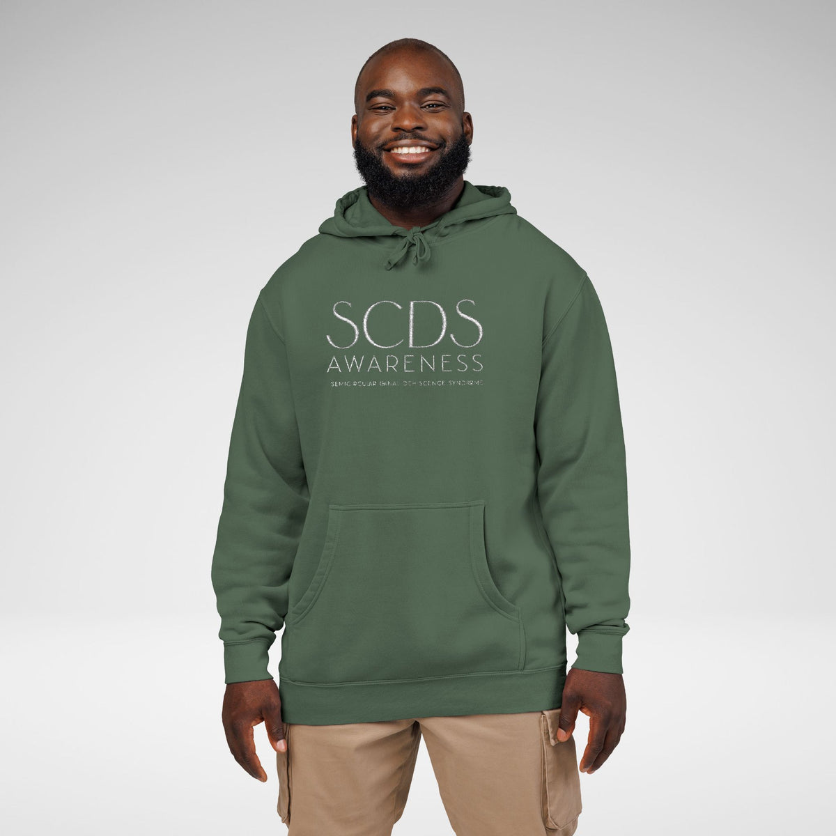 SCDS Awareness Embroidered Pigment-Dyed Hoodie