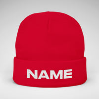 Team Knit Beanie – Custom Text Winter Hat
