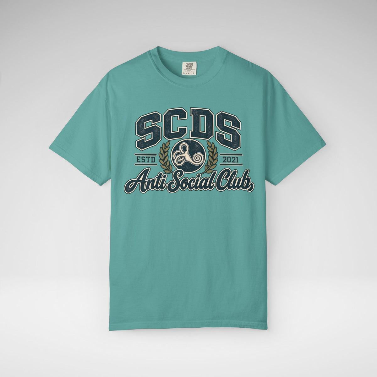 Personalizable SCDS Anti Social ClubComfort Colors Unisex Garment-Dyed T-shirt