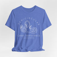 Semicircular Canal Dehiscence Awareness Awareness Bella Canvas Unisex Jersey Short Sleeve Tee