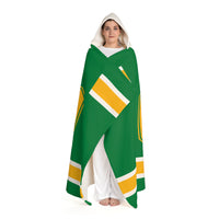 Custom Team Blanket Hooded Sherpa Fleece Blanket – Cozy Oversized Hooded Throw