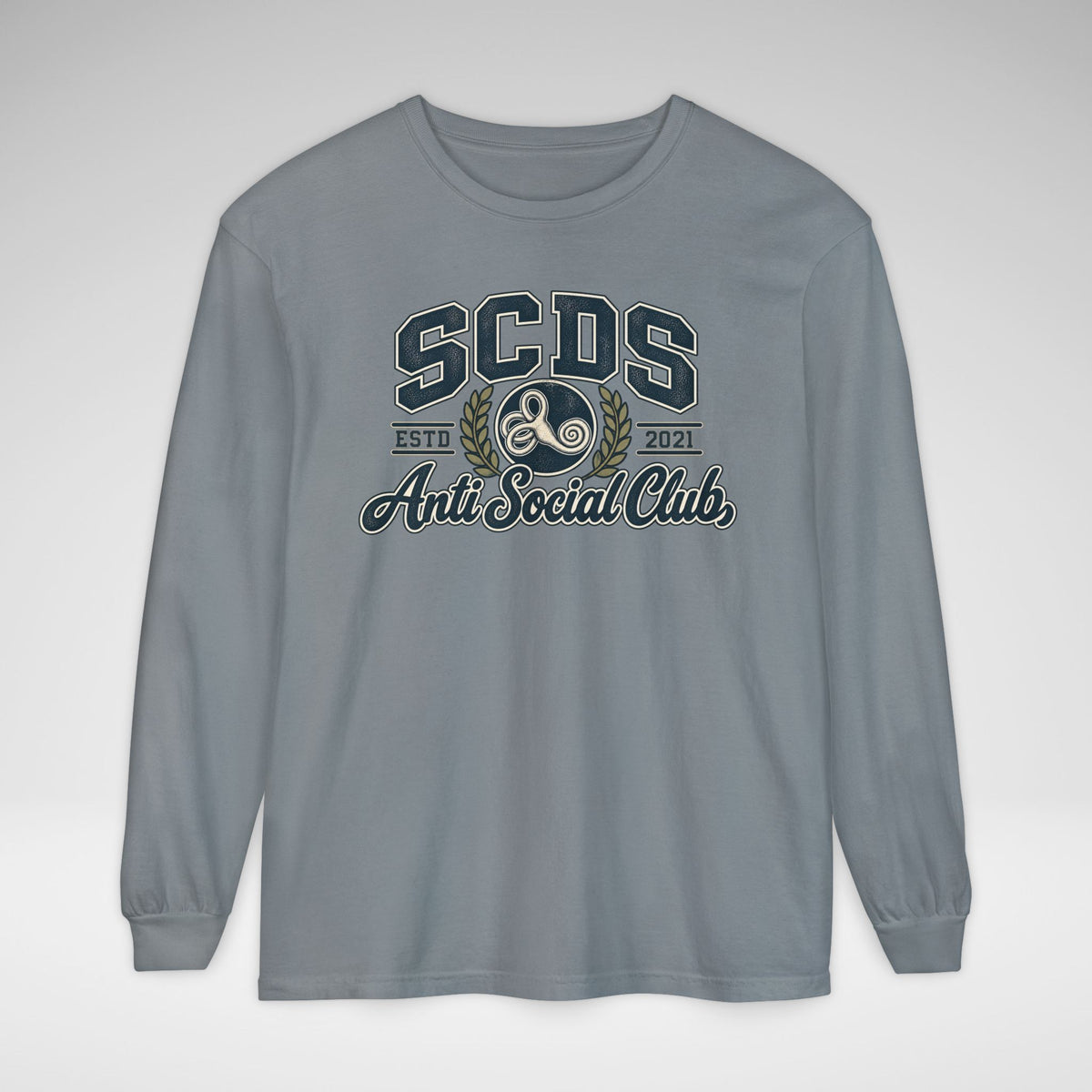 SCDS Anti Social Club Comfort Colors Unisex Garment-dyed Long Sleeve T-Shirt