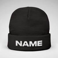 Team Knit Beanie – Custom Text Winter Hat