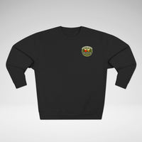 Cornhole Club Crewneck Sweatshirt — "Hole Lotta Fun" Retro Patch Design