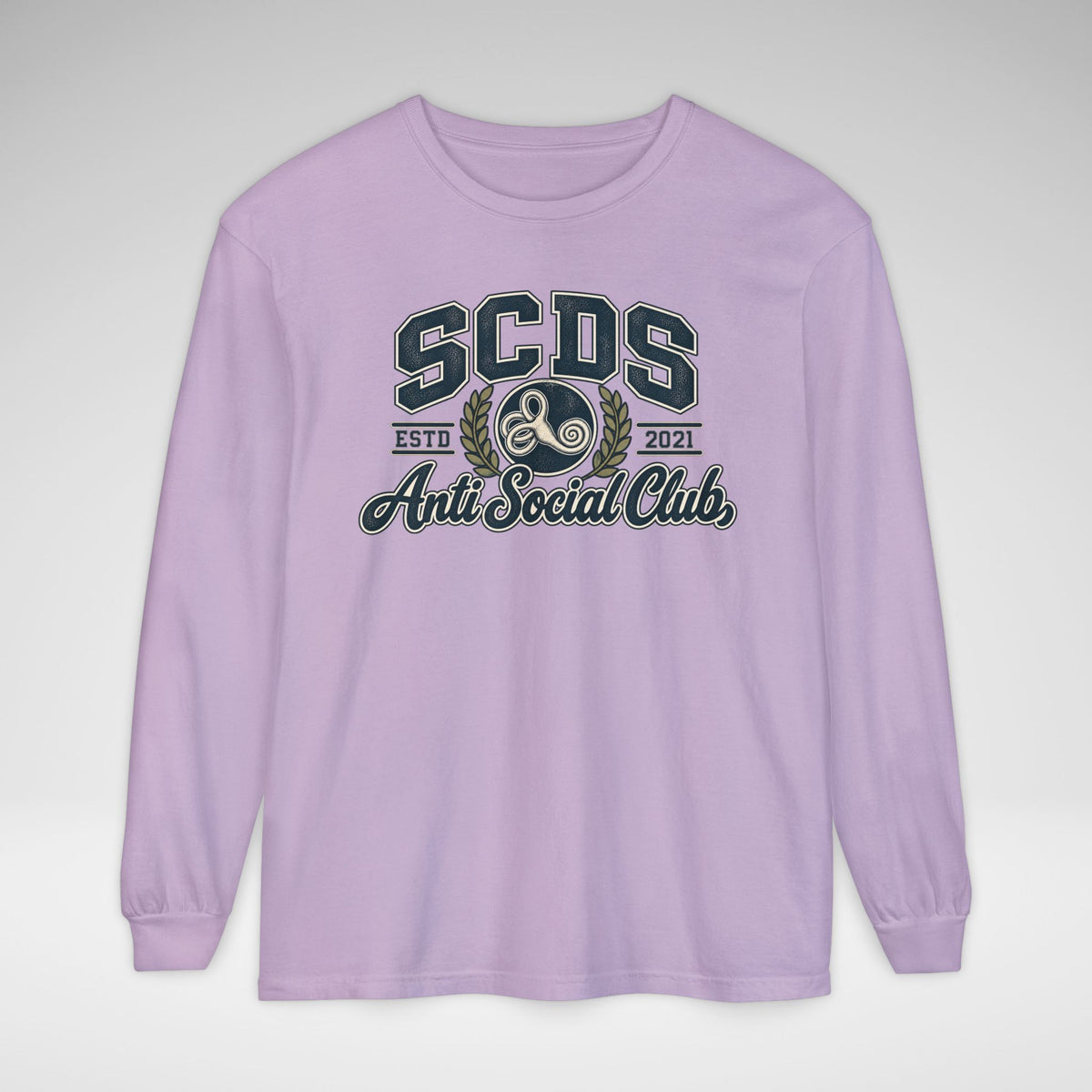 SCDS Anti Social Club Comfort Colors Unisex Garment-dyed Long Sleeve T-Shirt