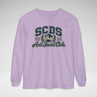 SCDS Anti Social Club Comfort Colors Unisex Garment-dyed Long Sleeve T-Shirt
