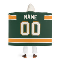 Custom Team Blanket Hooded Sherpa Fleece Blanket – Cozy Oversized Hooded Throw