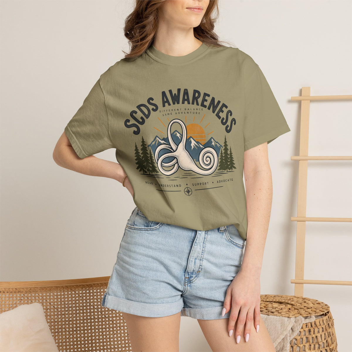 SCDS Awareness “Different Balance, Same Adventure” Comfort Colors Unisex Garment-Dyed T-shirt