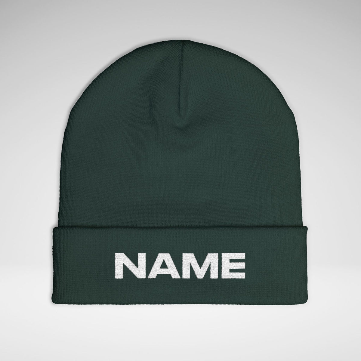 Team Knit Beanie – Custom Text Winter Hat