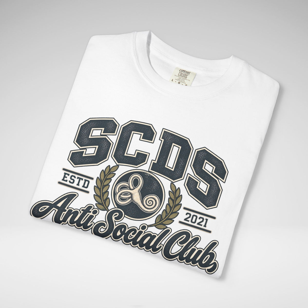Personalizable SCDS Anti Social ClubComfort Colors Unisex Garment-Dyed T-shirt