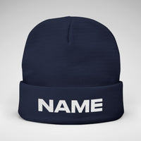 Team Knit Beanie – Custom Text Winter Hat