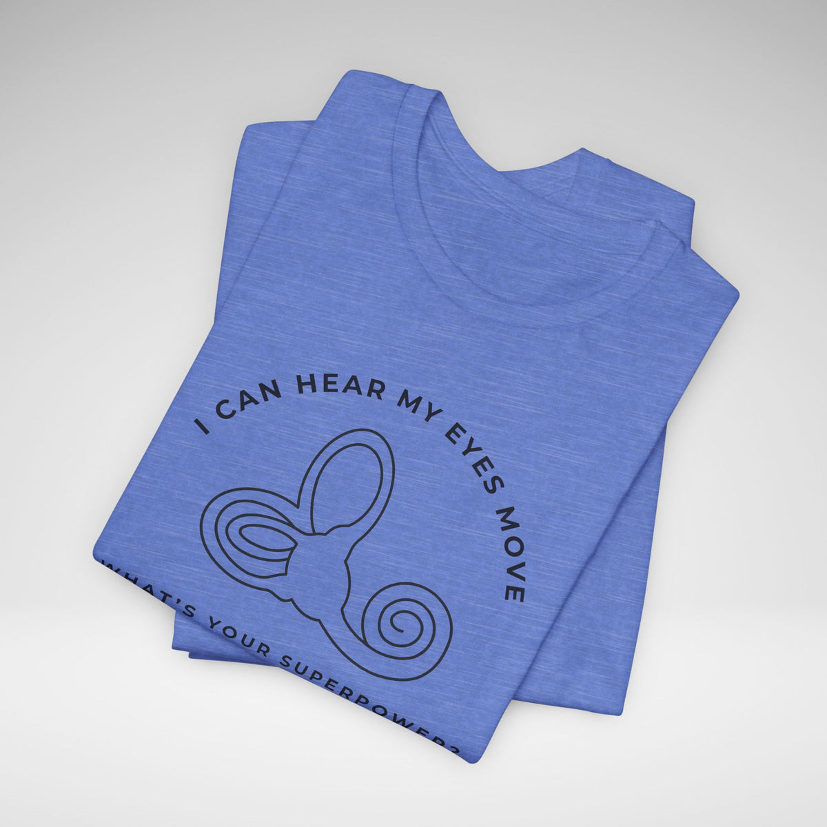 I Can Hear My Eyes Move SCDS Awareness Bella Canvas Unisex Jersey Short Sleeve Tee