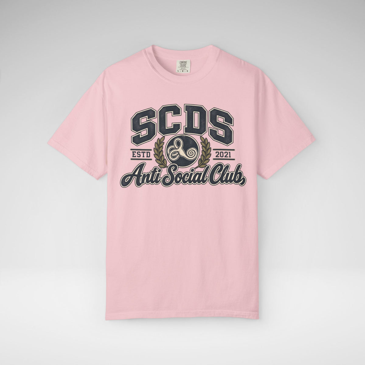 Personalizable SCDS Anti Social ClubComfort Colors Unisex Garment-Dyed T-shirt