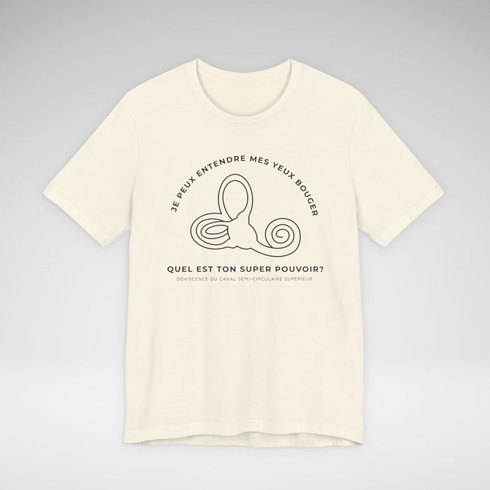 Déhiscence du canal semi-circulaire supérieur Bella Canvas Unisex Jersey Short Sleeve Tee