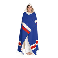 Custom Team Blanket Hooded Sherpa Fleece Blanket – Cozy Oversized Hooded Throw