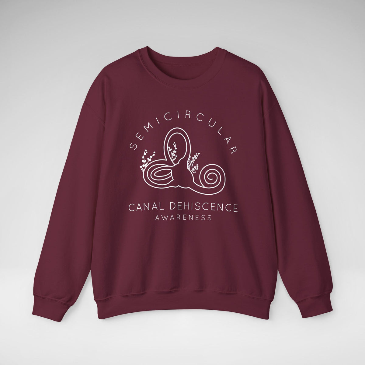 Semicircular Canal Dehiscence Awareness Gildan Unisex Heavy Blend™ Crewneck Sweatshirt