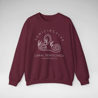 Semicircular Canal Dehiscence Awareness Gildan Unisex Heavy Blend™ Crewneck Sweatshirt