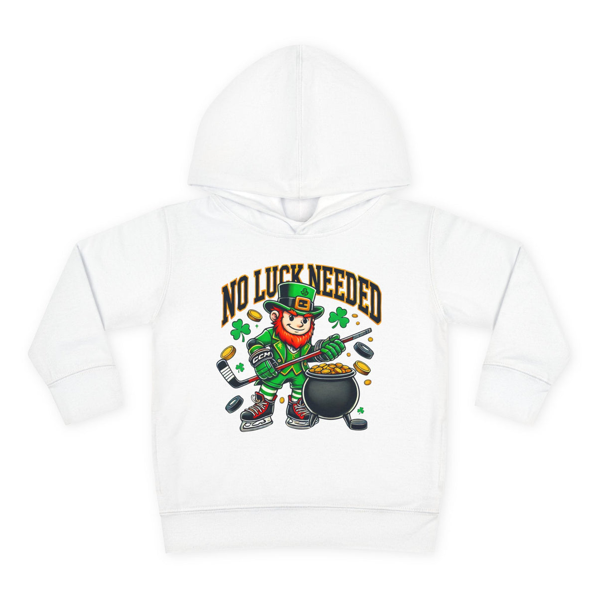 No Luck Needed Toddler Hoodie - Fun St. Patrick's Day Pullover