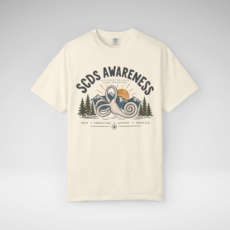SCDS Awareness “Different Balance, Same Adventure” Comfort Colors Unisex Garment-Dyed T-shirt