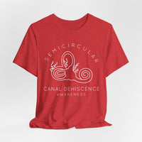 Semicircular Canal Dehiscence Awareness Awareness Bella Canvas Unisex Jersey Short Sleeve Tee