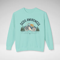 SCDS Awareness “Different Balance, Same Adventure” Comfort Colors® Crewneck Sweatshirt