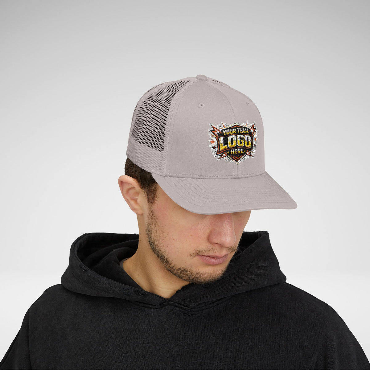 Custom Team Logo Patch Snapback Trucker Cap