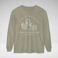 Semicircular Canal Dehiscence Comfort Colors Unisex Garment-dyed Long Sleeve T-Shirt